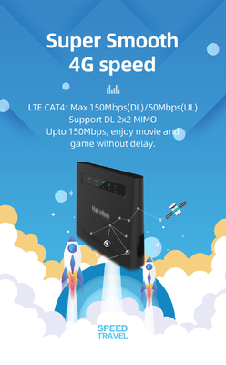 300Mbps 4G Lte Router Dengan Slot Kartu Sim Dengan Slot Kartu SIM CAT 4