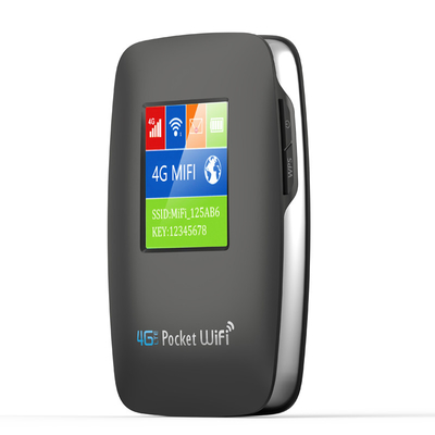 3000mAh Pocket WIFI Hotspot Mobile 4G Router Dengan Layar Hitam Tidak Terkunci