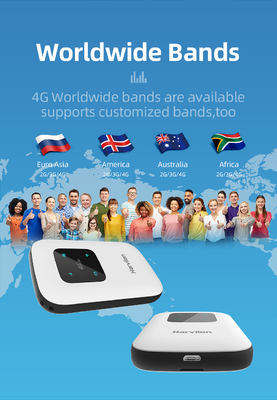 Jaringan Seluler Global 4G Lte Mifi Router Sim Card 150Mbps Harvilon