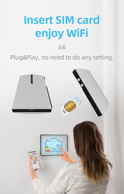 Kecepatan Tinggi 150Mbps Mobile Hotspot 4G Lte Router Untuk Perjalanan Baterai 2100mAh