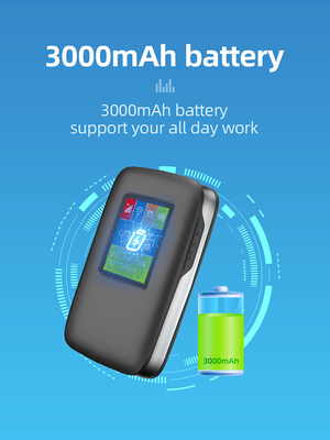 2700mAh-3000mAh 4G Lte MiFi Router 150Mbps 4G Mobile WiFi Hotspot 15 Perangkat Dengan Layar LCD