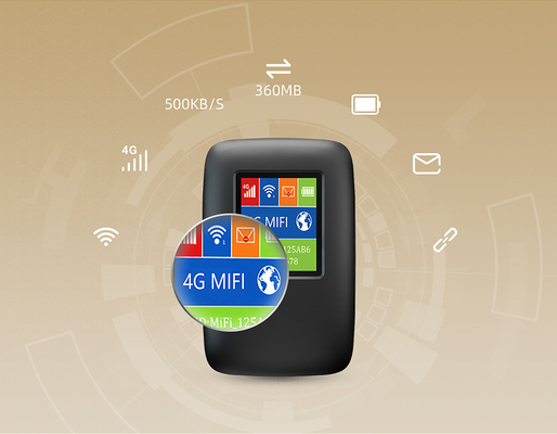 3000mAh 4G LTE Wireless MiFi Router WIFI Hotspot Dengan Layar LCD International Band